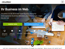 Tablet Screenshot of cloudrexx.com